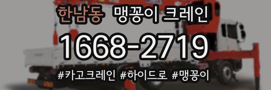 한남동 맹꽁이 크레인