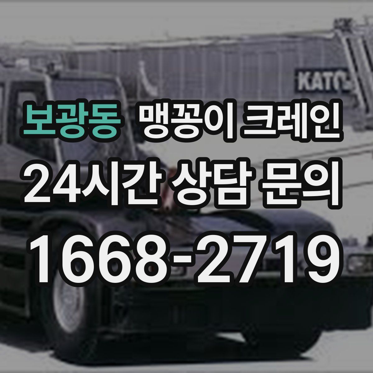 보광동 맹꽁이 크레인