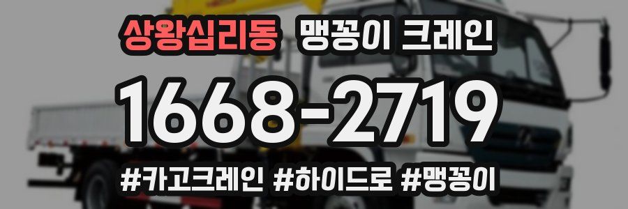 상왕십리동 맹꽁이 크레인