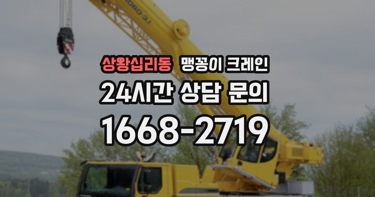상왕십리동 맹꽁이 크레인