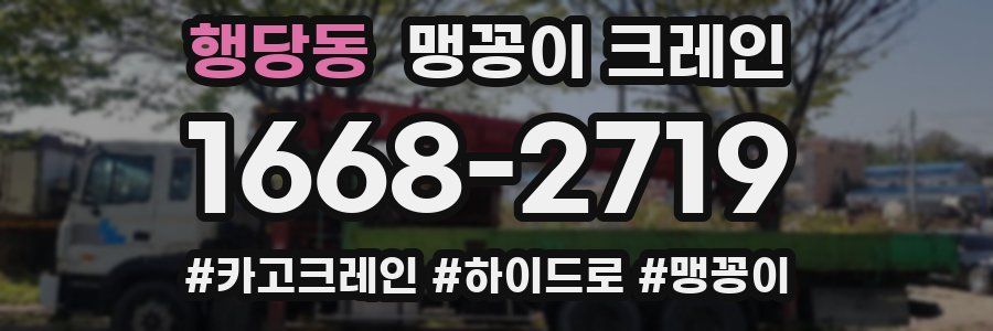 행당동 맹꽁이 크레인