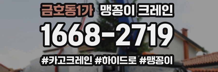 금호동1가 맹꽁이 크레인