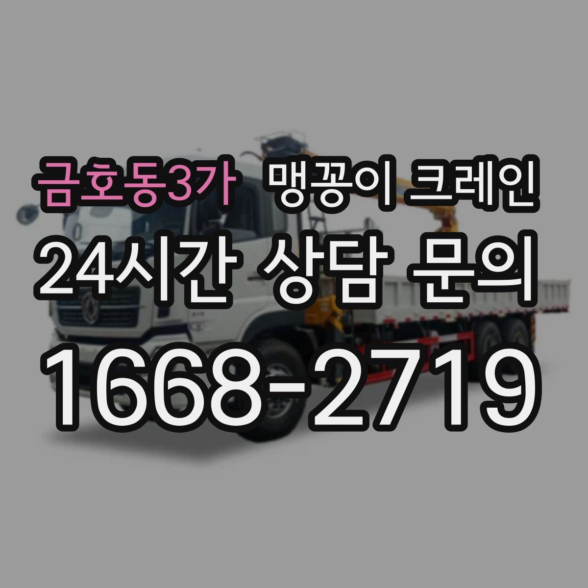 금호동3가 맹꽁이 크레인