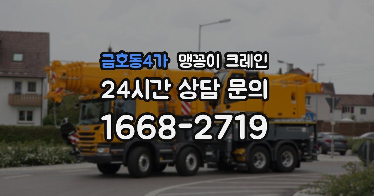 금호동4가 맹꽁이 크레인