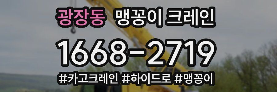 광장동 맹꽁이 크레인