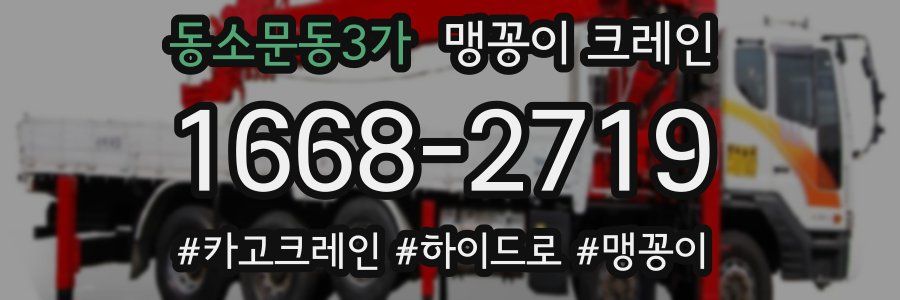 동소문동3가 맹꽁이 크레인