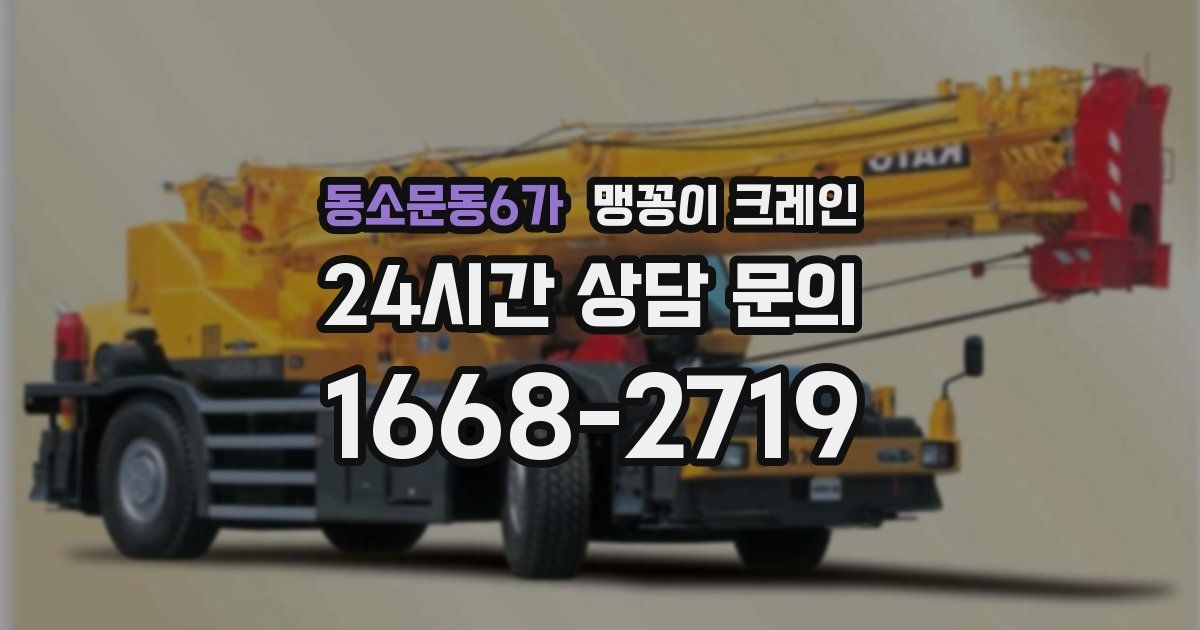 동소문동6가 맹꽁이 크레인