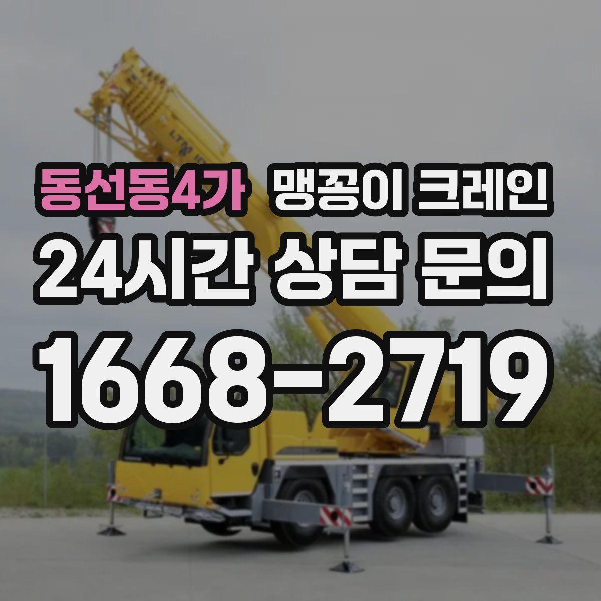 동선동4가 맹꽁이 크레인 작업 구역 통제가 필요한 이유