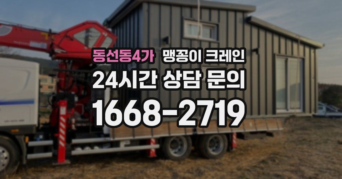 동선동4가 맹꽁이 크레인