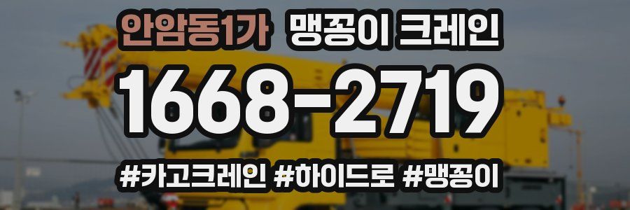 안암동1가 맹꽁이 크레인