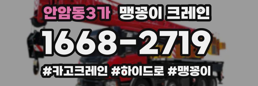 안암동3가 맹꽁이 크레인