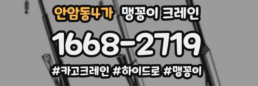 안암동4가 맹꽁이 크레인