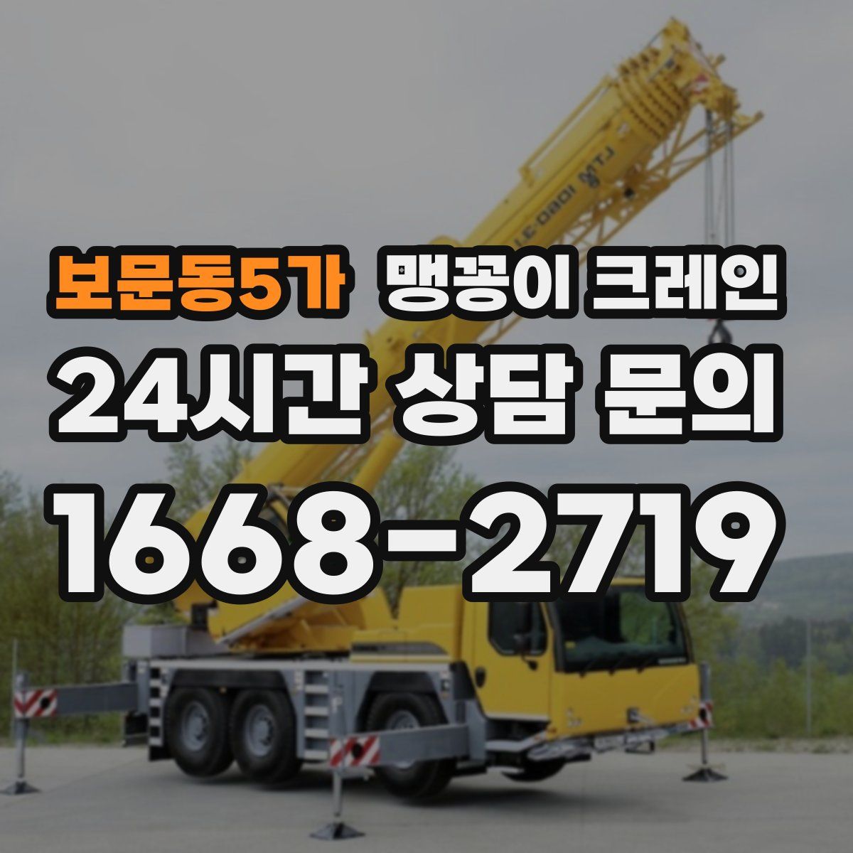 보문동5가 맹꽁이 크레인