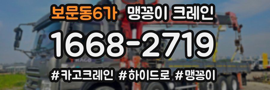 보문동6가 맹꽁이 크레인