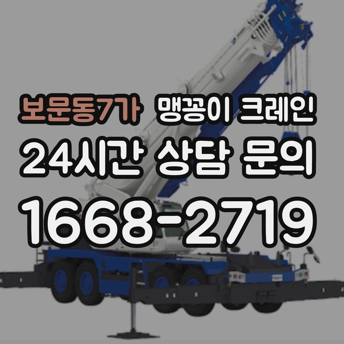 보문동7가 맹꽁이 크레인