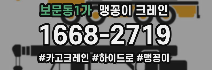 보문동1가 맹꽁이 크레인