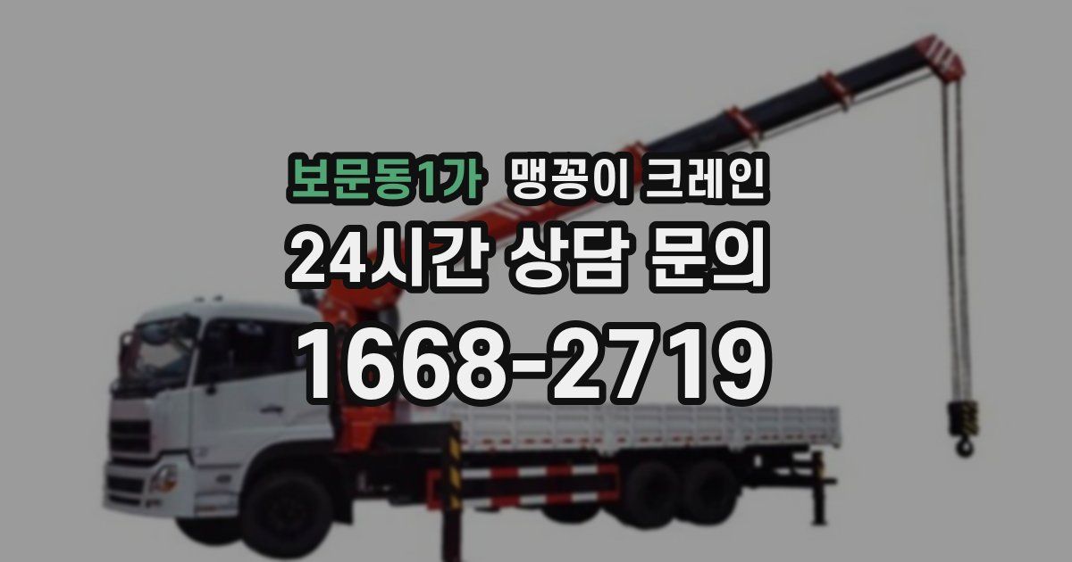 보문동1가 맹꽁이 크레인