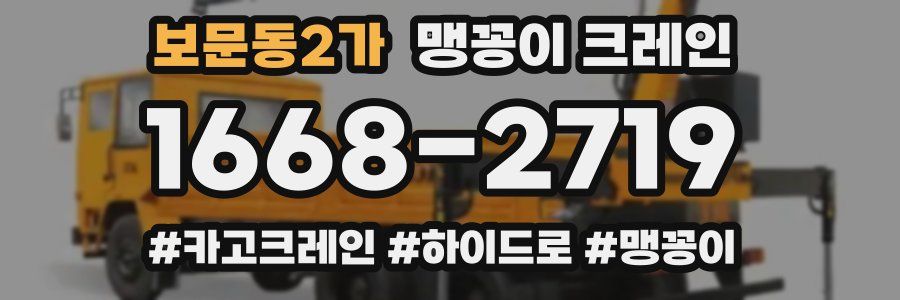 보문동2가 맹꽁이 크레인