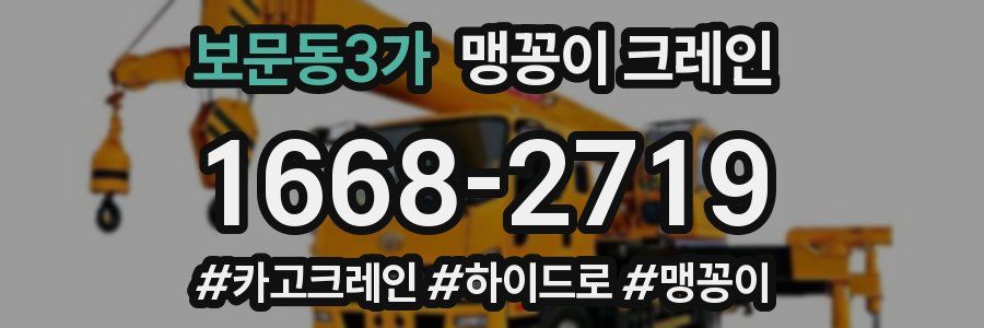 보문동3가 맹꽁이 크레인