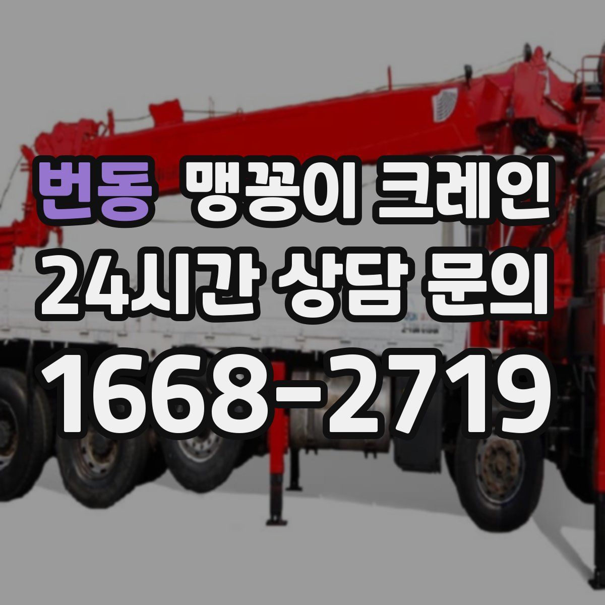 번동 맹꽁이 크레인