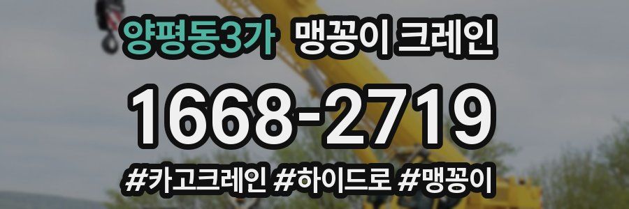 양평동3가 맹꽁이 크레인