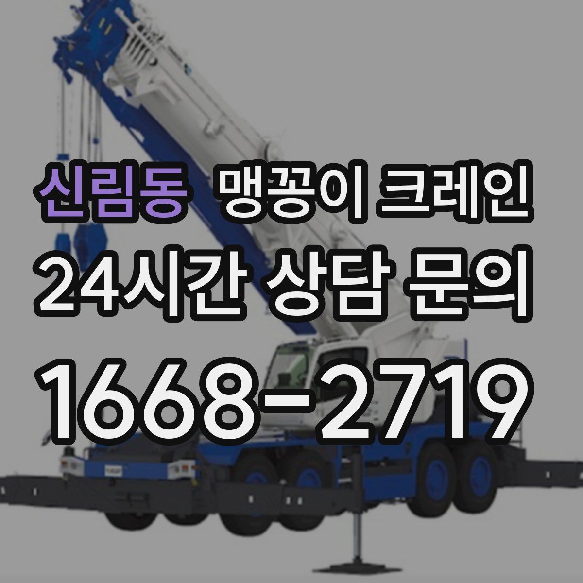 신림동 맹꽁이 크레인
