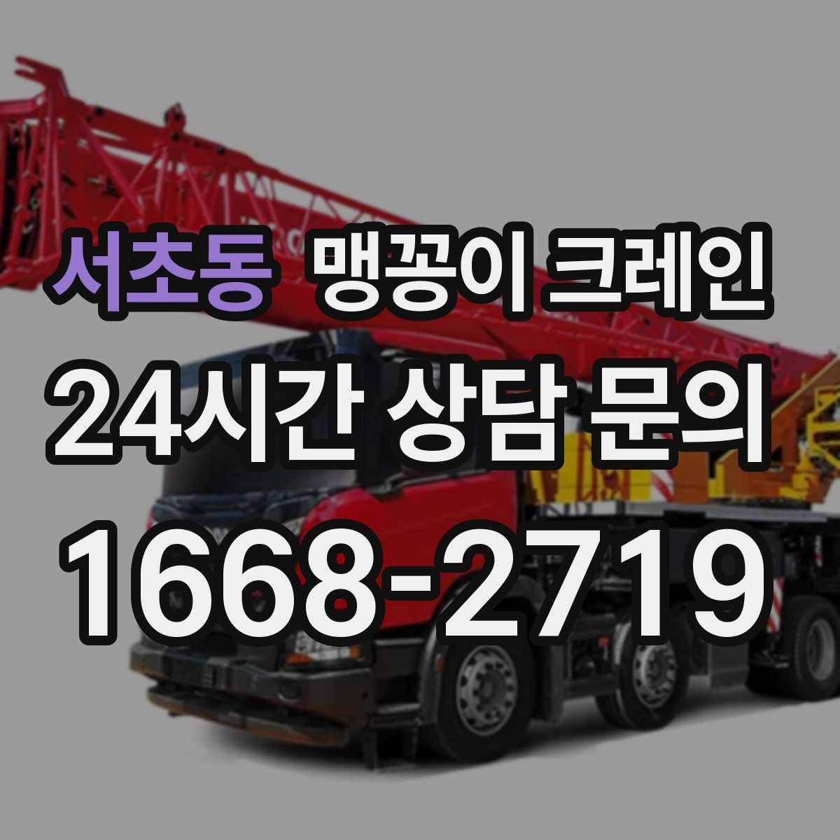 서초동 맹꽁이 크레인