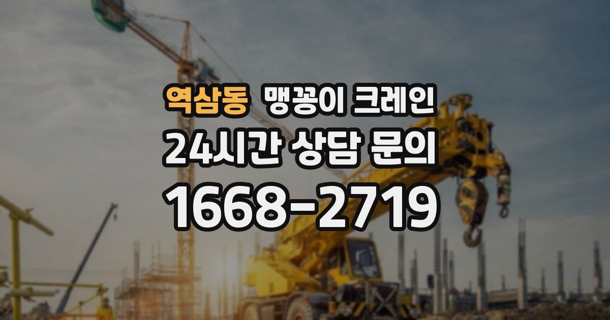 역삼동 맹꽁이 크레인