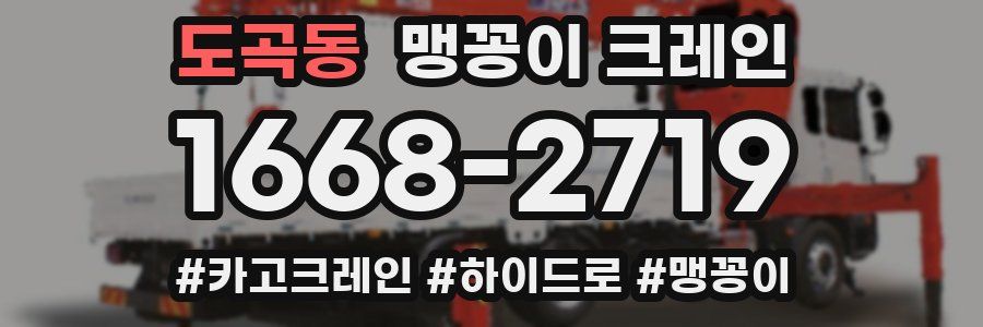 도곡동 맹꽁이 크레인