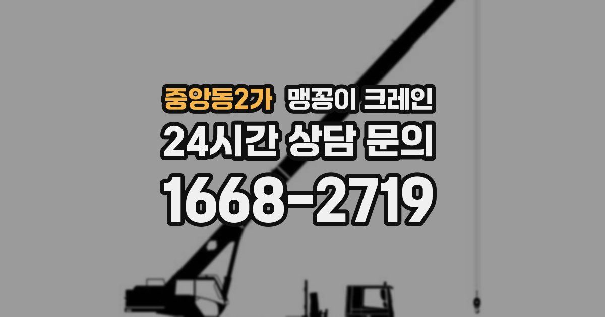 중앙동2가 맹꽁이 크레인
