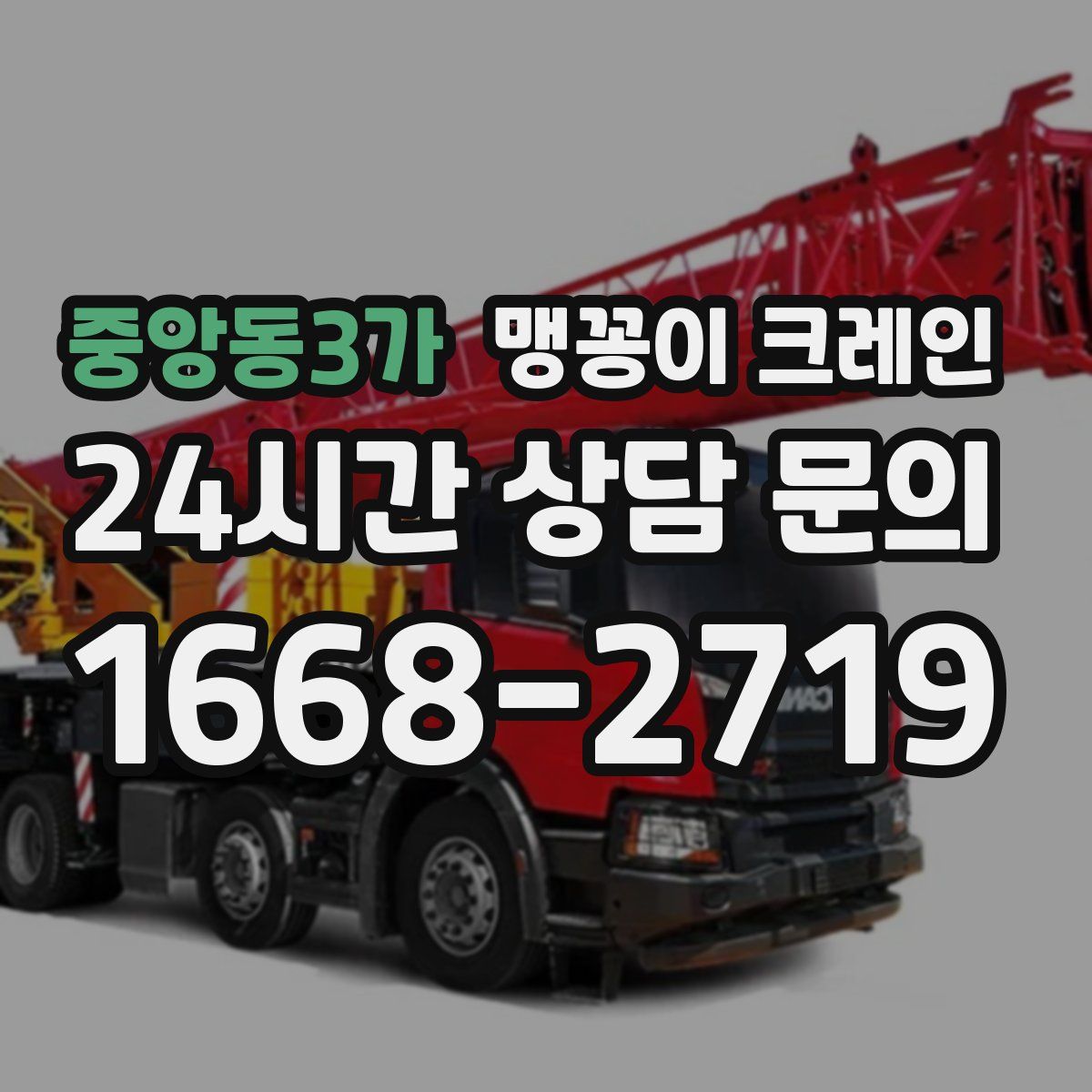 중앙동3가 맹꽁이 크레인