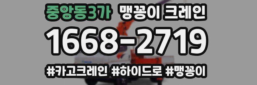 중앙동3가 맹꽁이 크레인