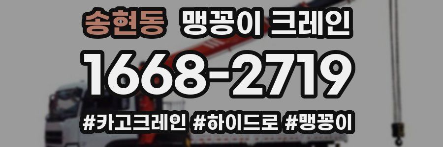 송현동 맹꽁이 크레인