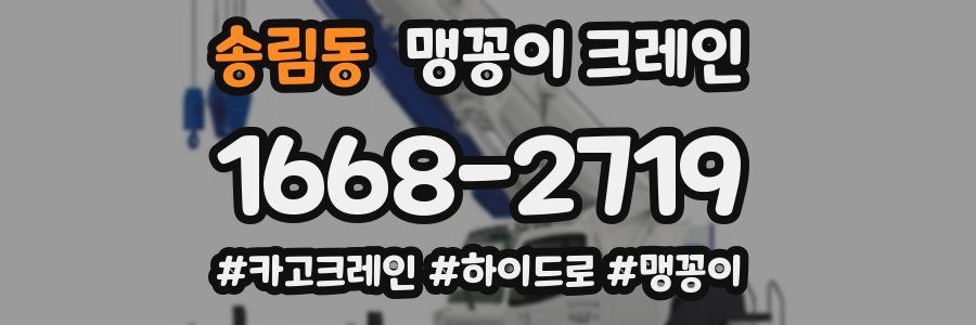 송림동 맹꽁이 크레인