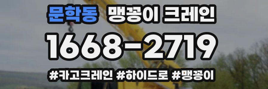 문학동 맹꽁이 크레인