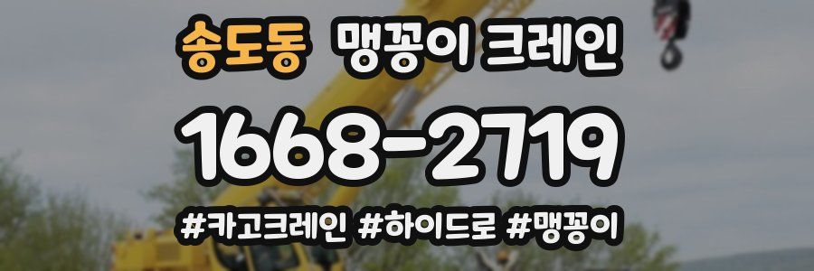 송도동 맹꽁이 크레인