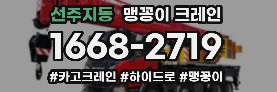 선주지동 맹꽁이 크레인