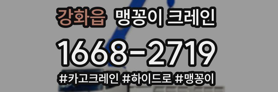 강화읍 맹꽁이 크레인