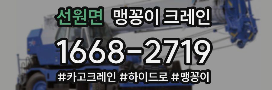 선원면 맹꽁이 크레인