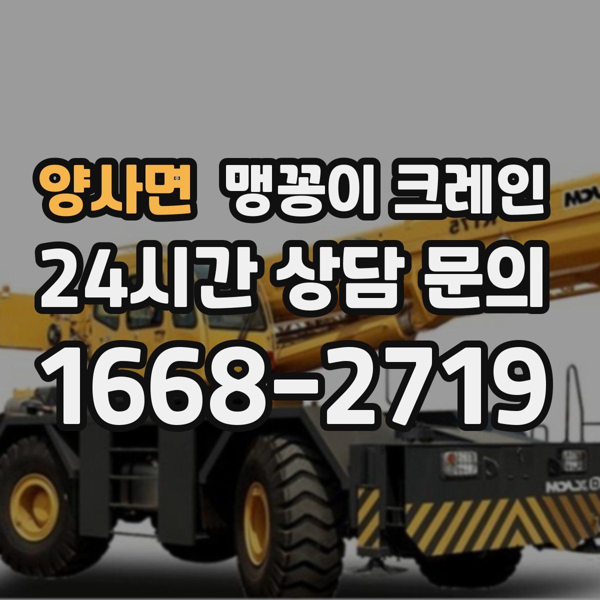 양사면 맹꽁이 크레인