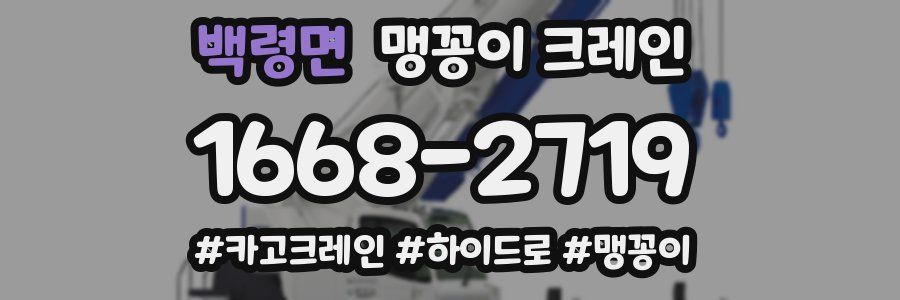 백령면 맹꽁이 크레인