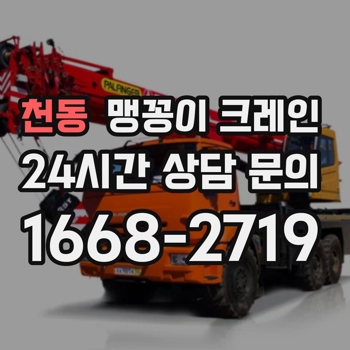 천동 맹꽁이 크레인