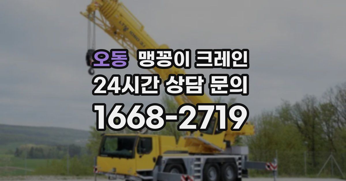 오동 맹꽁이 크레인