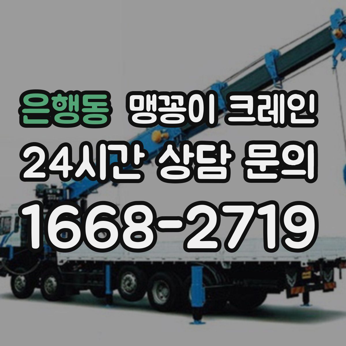 은행동 맹꽁이 크레인