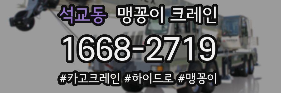 석교동 맹꽁이 크레인