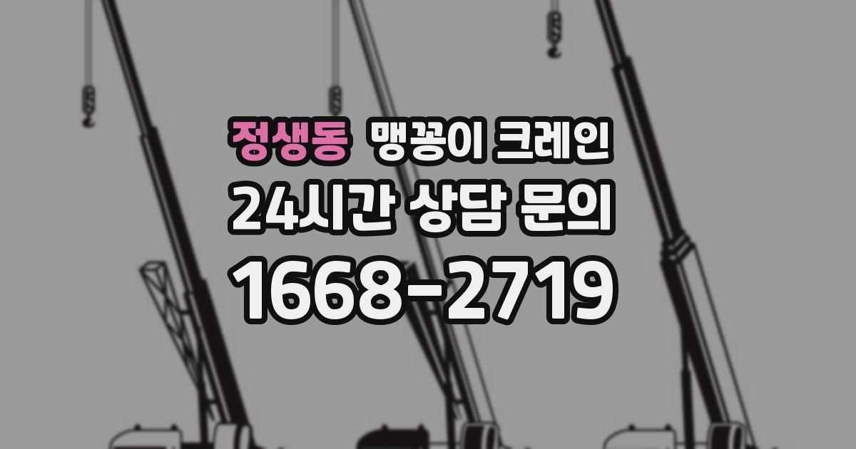 정생동 맹꽁이 크레인