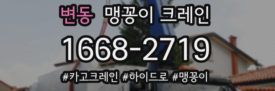 변동 맹꽁이 크레인