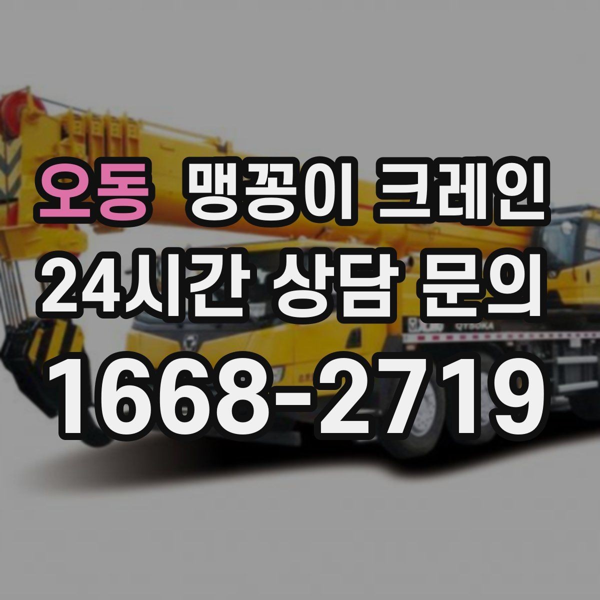 오동 맹꽁이 크레인 견적이 달라지는 요소를 한눈에 정리