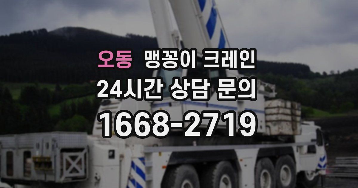 오동 맹꽁이 크레인