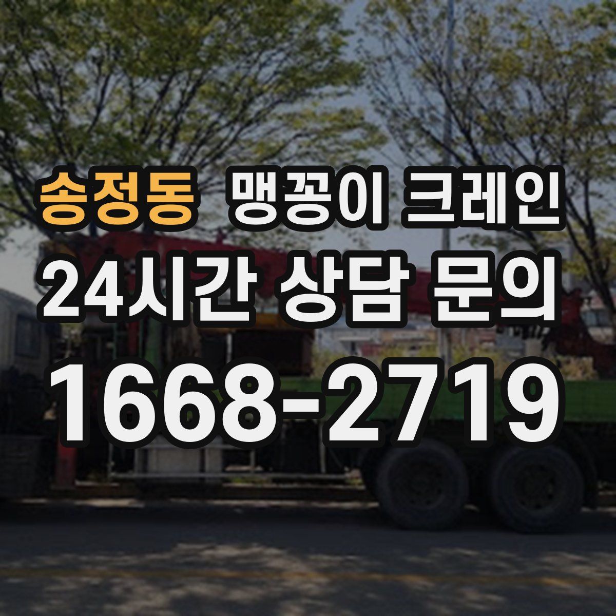 송정동 맹꽁이 크레인